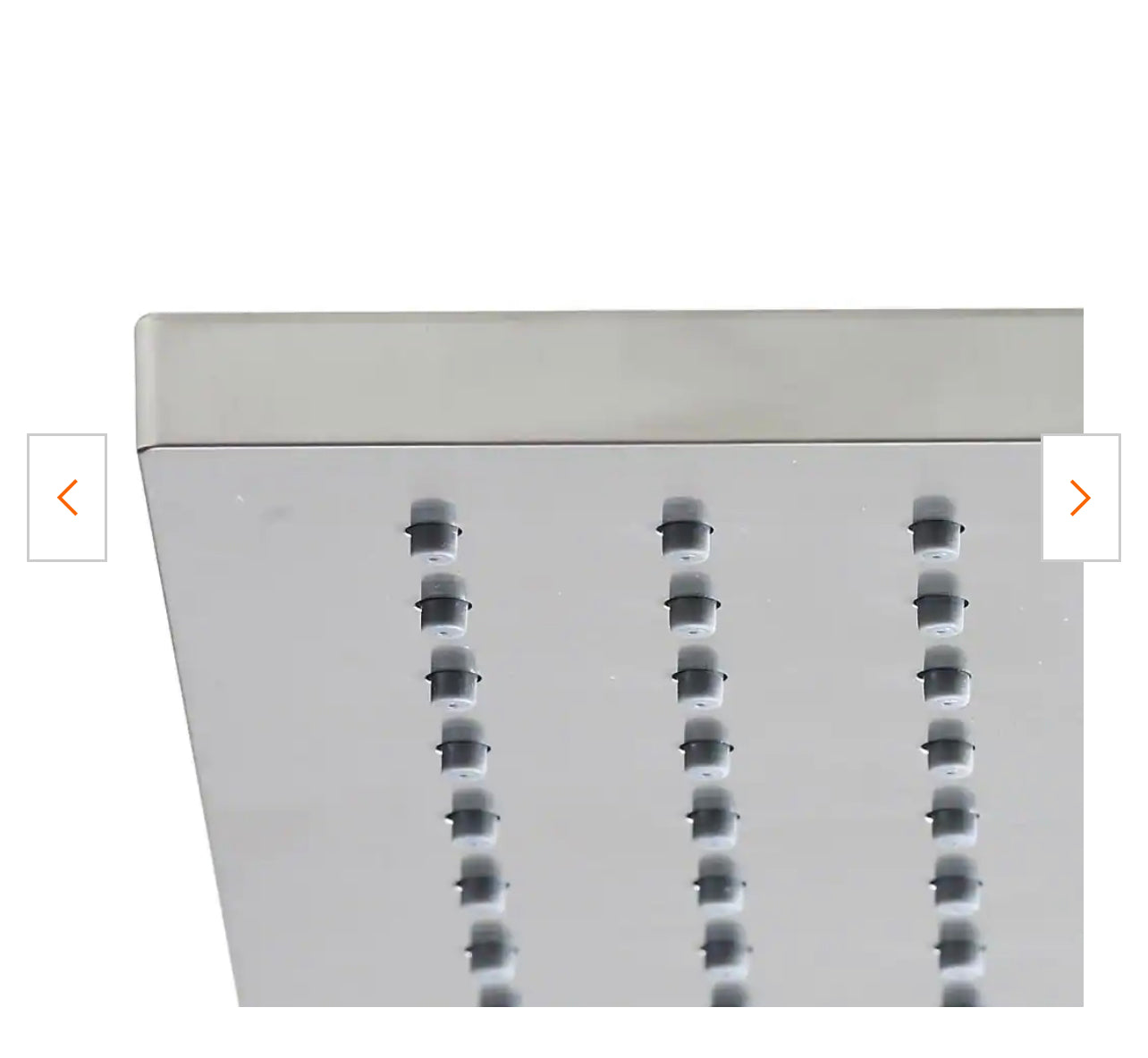 Glacier Bay Modern 1-Spray 8 in. Single Wall Mount Fixed Rain Shower Head in Brushed Nickel Damaged Box