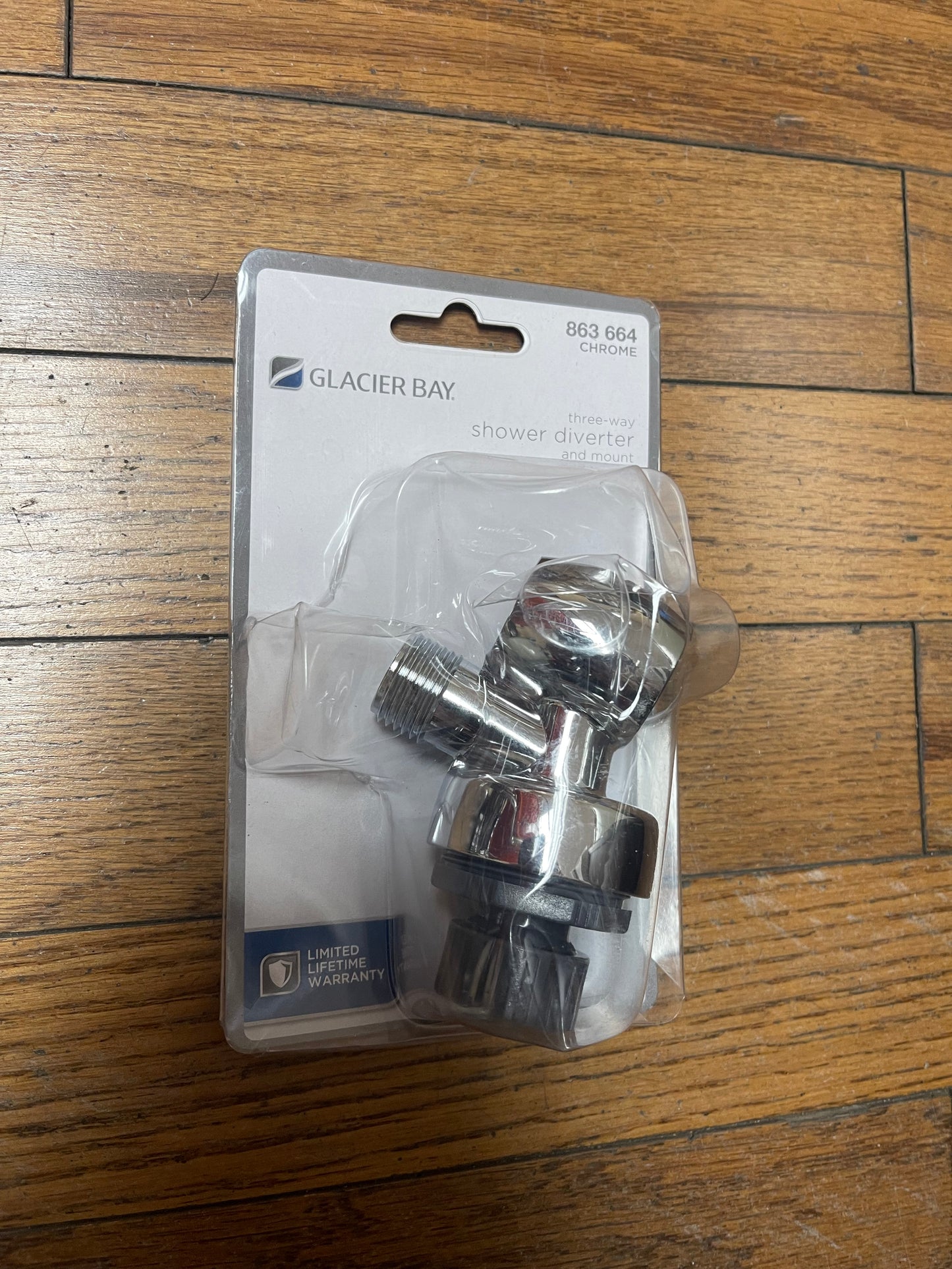 Glacier Bay 3 Way Diverter with Mount in Chrome Damaged Box