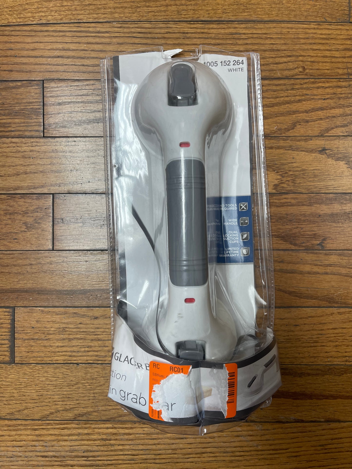 Glacier Bay 16 Inch Suction Cup Grab Bar Damaged Box