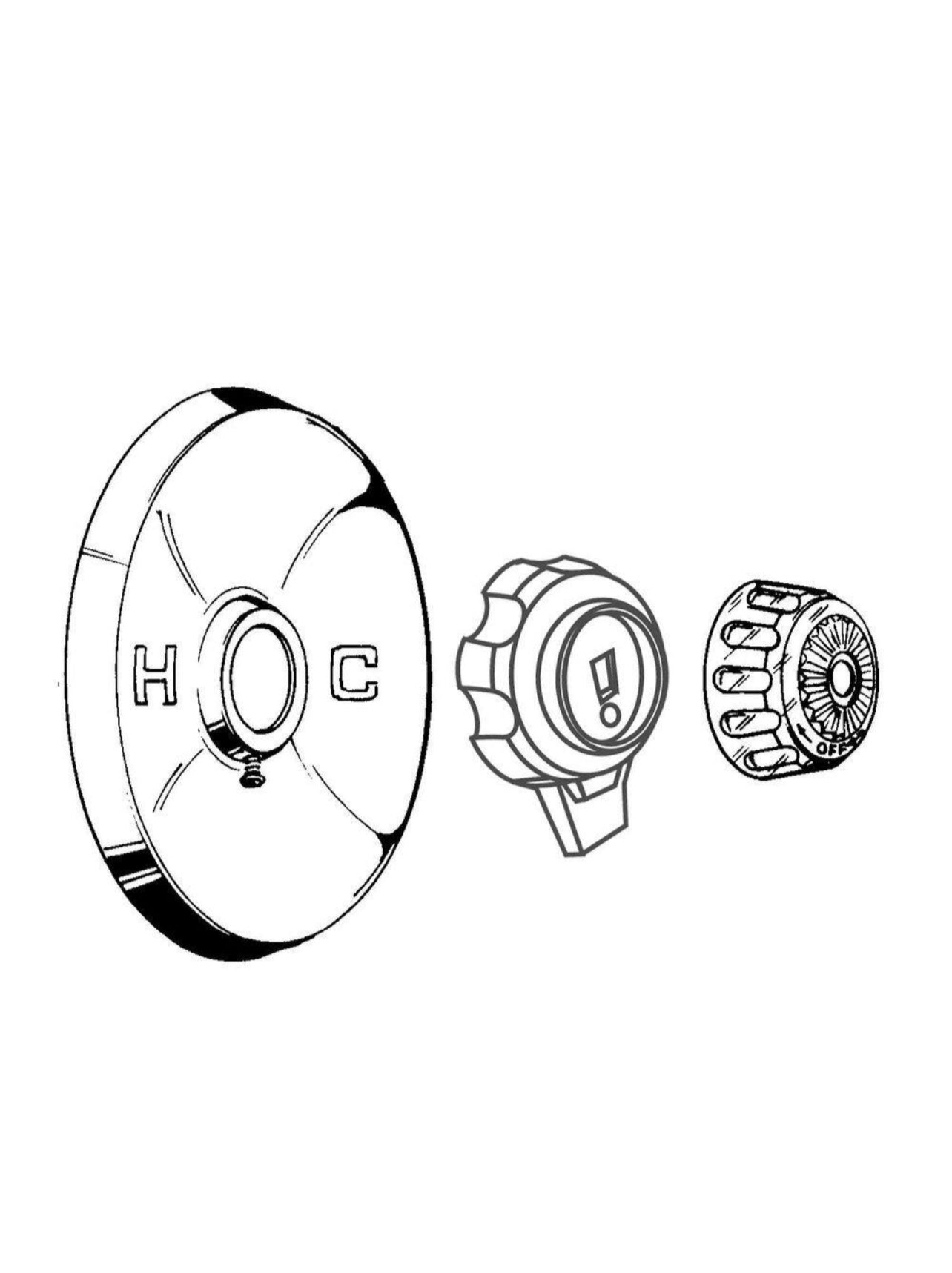 Brasscraft 2-Handle Valve Trim Kit for Mixet in Chrome with Clear Handles (Valve Not Included) Damaged Box