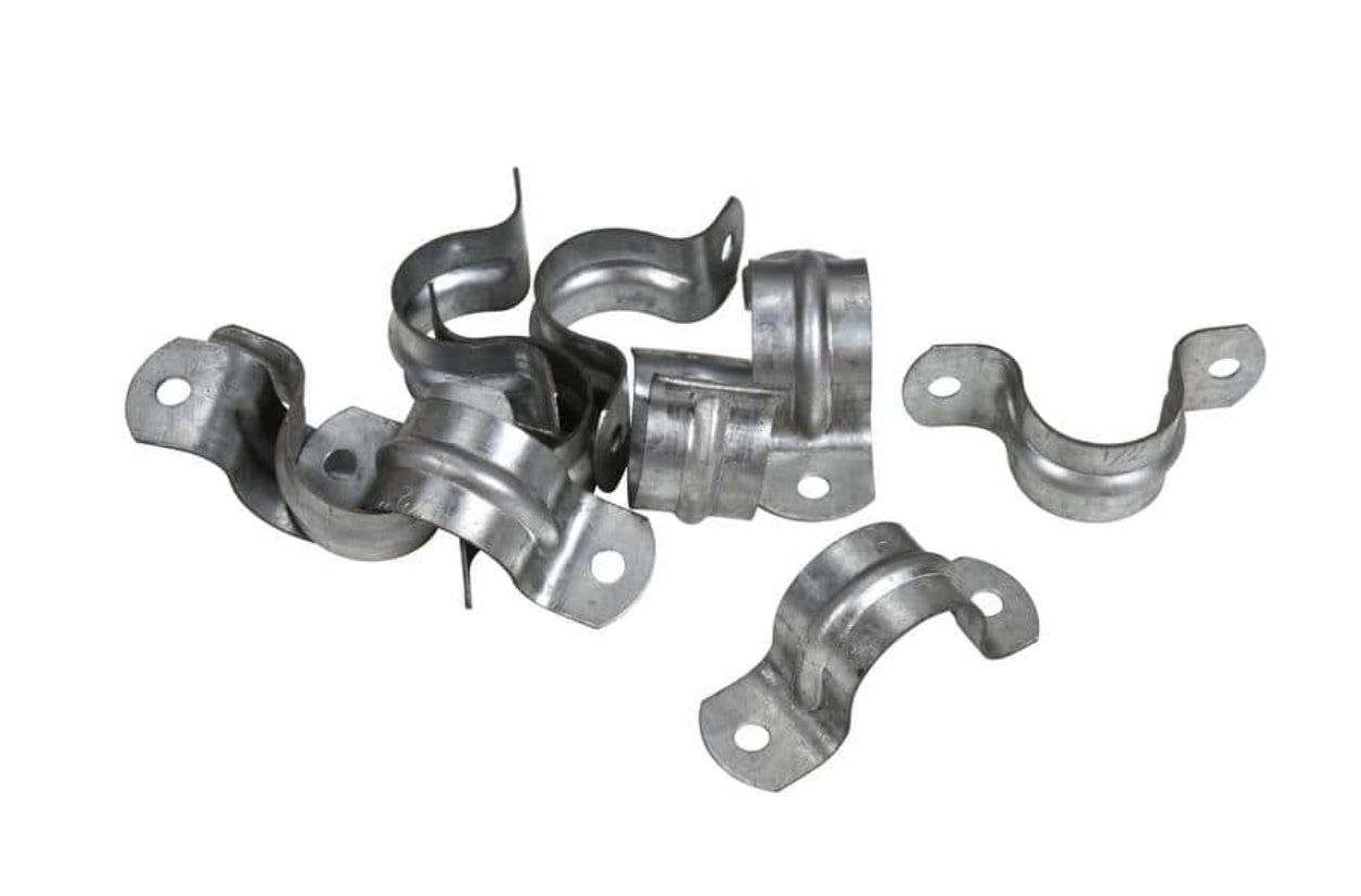 Oatey 1/2 in. Galvanized 2-Hole Pipe Hanger Strap (10-Pack)