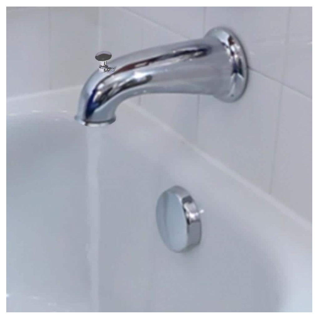 DANCO 5-1/2 in. Decorative Tub Spout in Chrome DAMAGED BOX