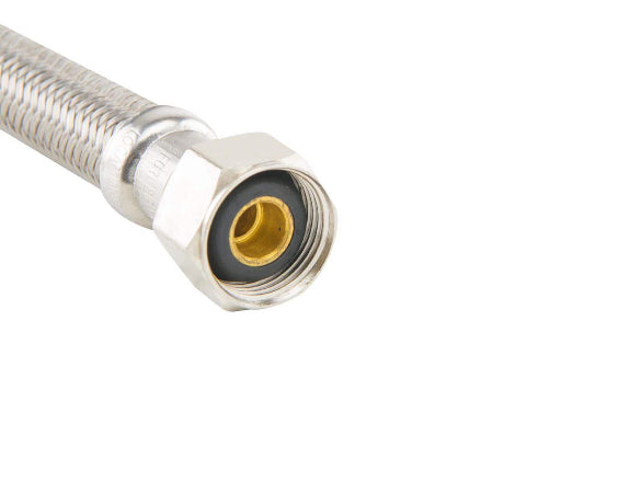 BrassCraft 1/2 in. Compression x 1/2 in. FIP x 16 in. Braided Polymer Faucet Supply Line