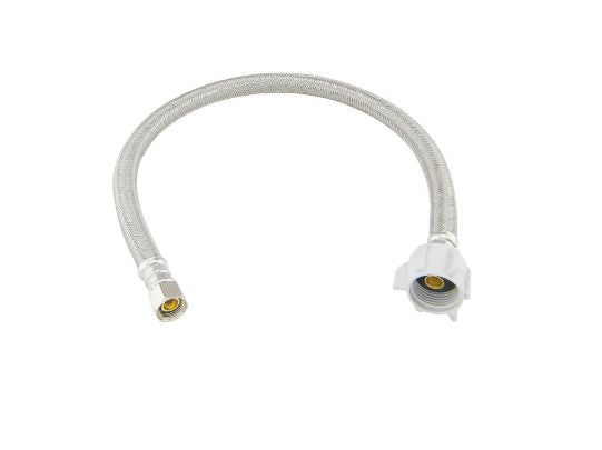 BrassCraft 3/8 in. Compression x 7/8 in. Ballcock Nut x 20 in. Braided Polymer Toilet Supply Line