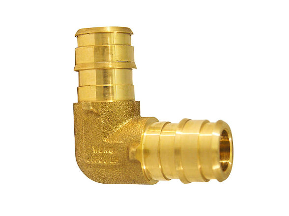 Apollo 1/2 in. PEX-A Barb Brass 90-Degree Elbow Fitting DAMAGED BAG