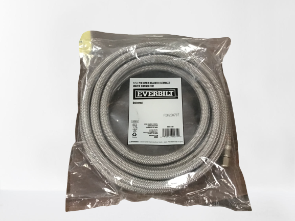 EVERBILT Polymer 12ft Braided Icemaker Water Connector