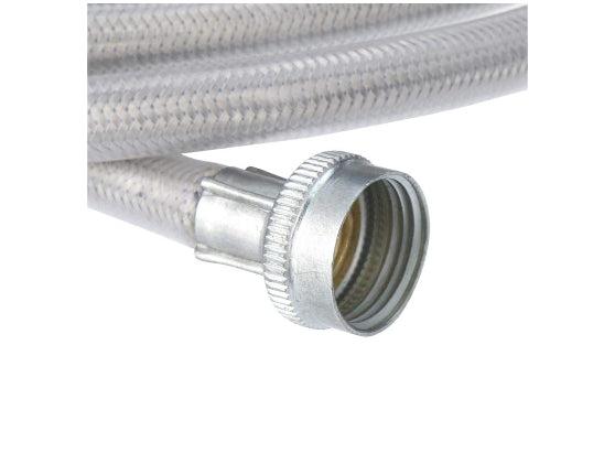 GE 4 ft. Universal Stainless Steel Washer Hoses with 90 degree Elbow (2-Pack)