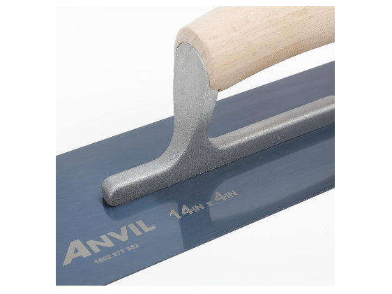 Anvil 14 in. x 4 in. Blue Steel Pool Trowel