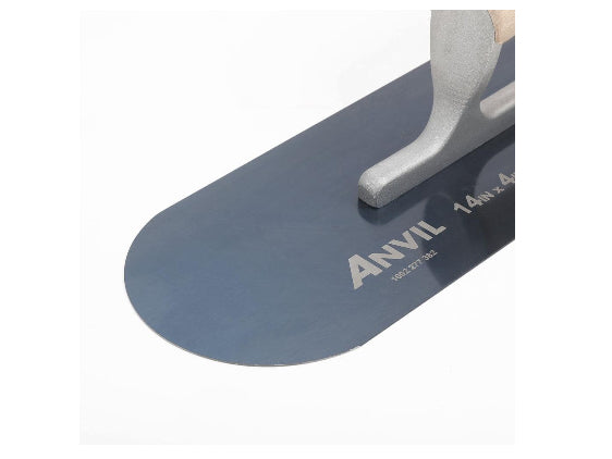 Anvil 14 in. x 4 in. Blue Steel Pool Trowel