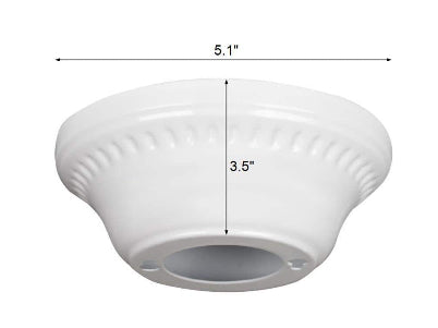 Commercial Electric White Cathedral Ceiling Canopy Kit