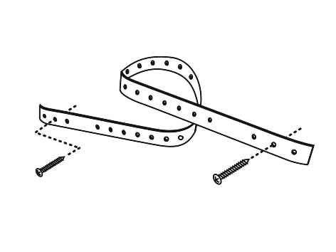 Oatey 3/4 in. x 100 ft. Plastic Pipe Hanger Strap