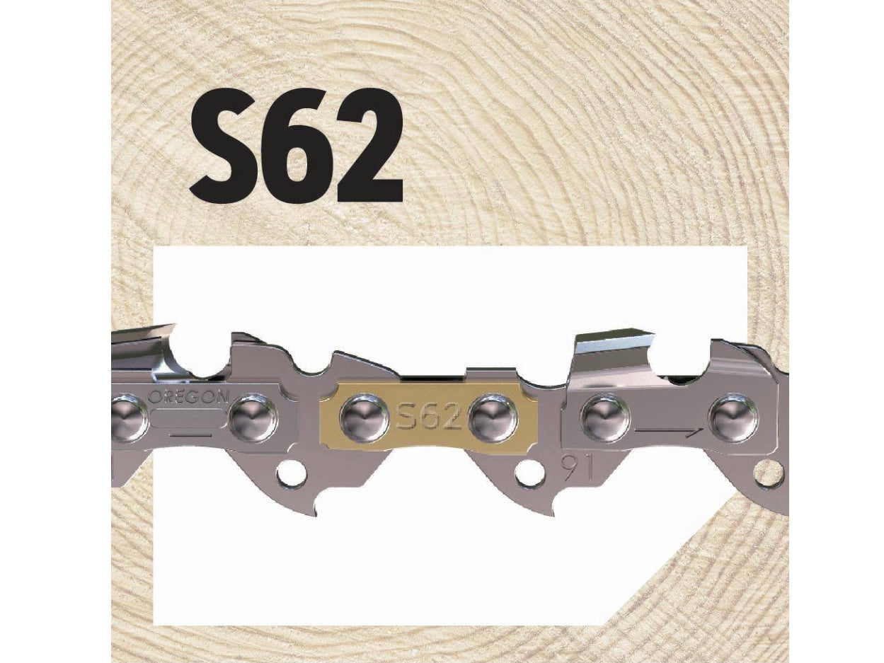 Oregon S62 Chainsaw Chain for 18 in. Bar, Fits Husqvarna, Echo, Poulan, Craftsman, Homelite and More