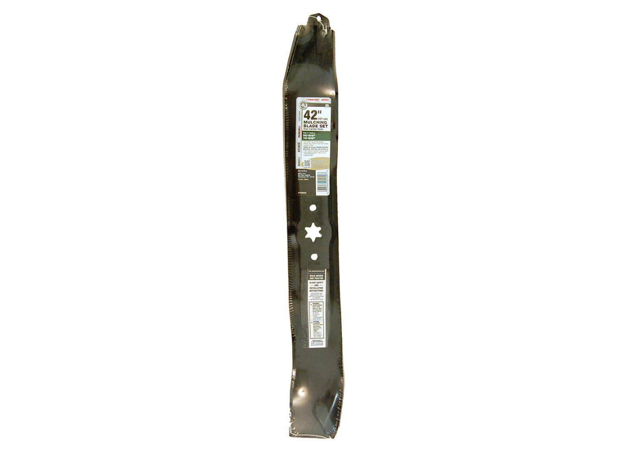 MTD Genuine Factory Parts Original Equipment 3-in-1 Blade Set for Select 42 in. Riding Lawn Mowers with 6-Point Star OE# 942-0616, 942-0616A