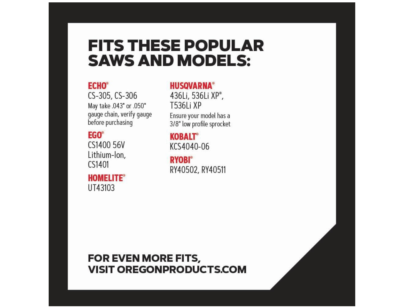 Oregon R52 Chainsaw Chain for 14 in. Bar, Fits Echo, Makita, Husqvarna, Ryobi Poulan and more