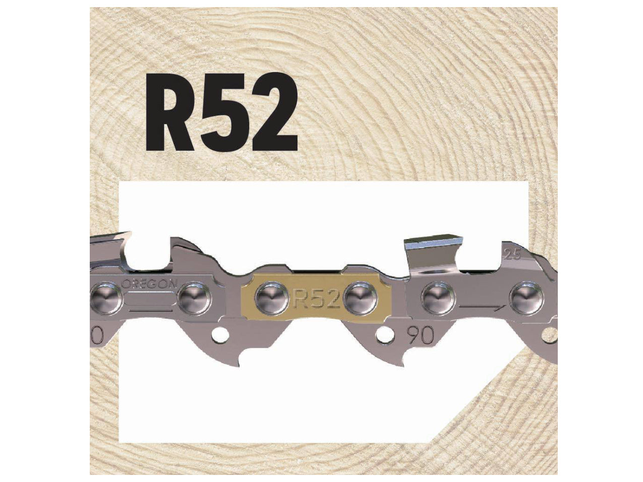 Oregon R52 Chainsaw Chain for 14 in. Bar, Fits Echo, Makita, Husqvarna, Ryobi Poulan and more