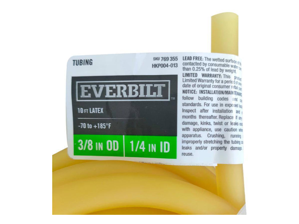 Everbilt 3/8 in. O.D. x 1/4 in. I.D. x 10 ft. Latex Hose