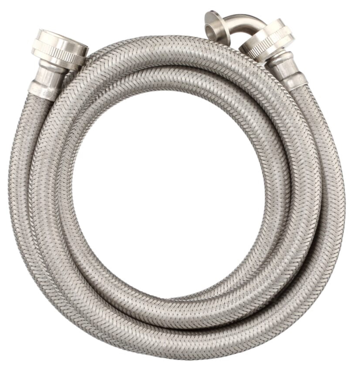 Everbilt 3/4 in. FHT x 3/4 in. FHT x 72 in. Braided Stainless Steam Dryer Installation Kit