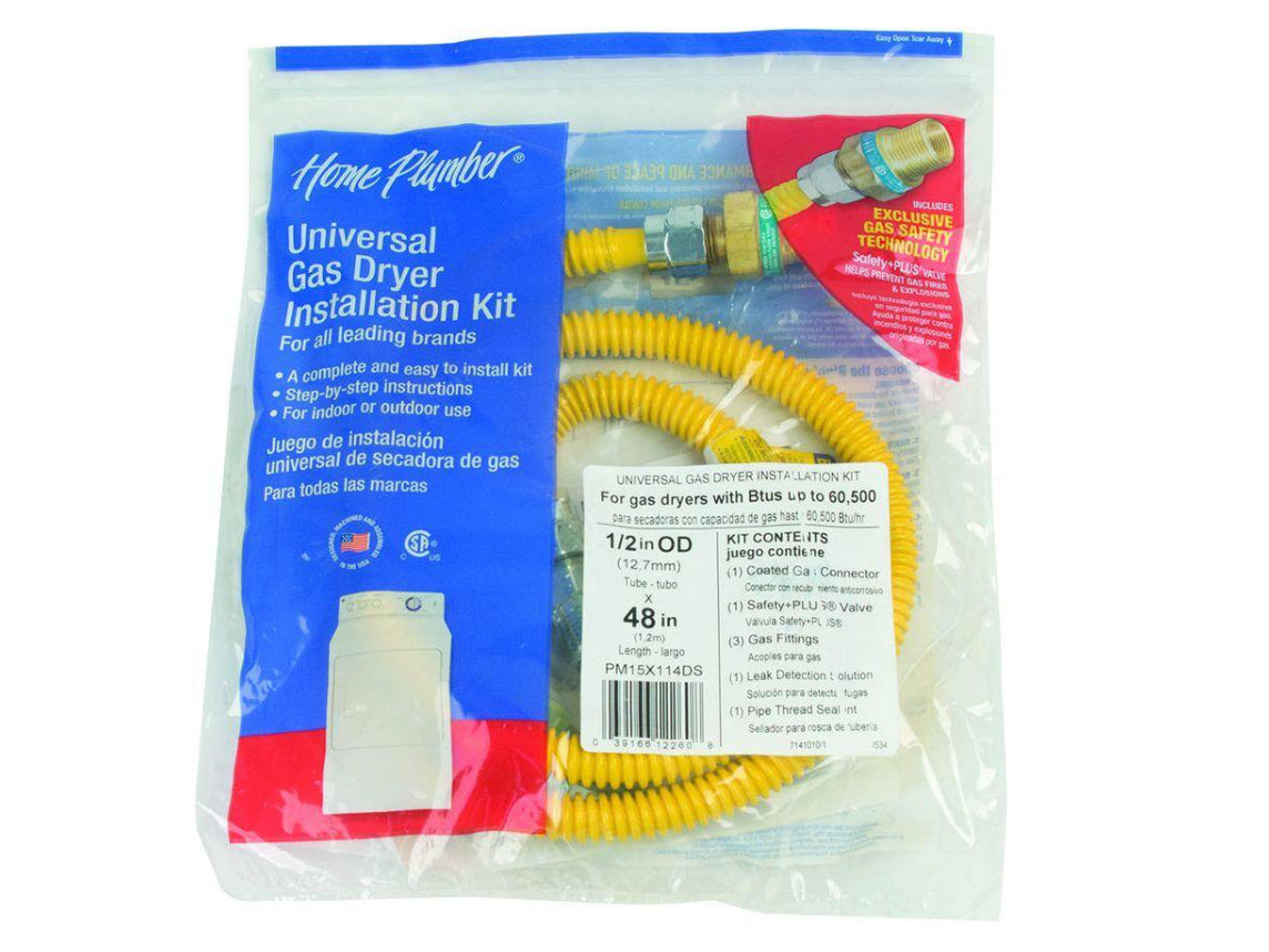 GE Dryer Installation Kit for Universal for gas dryer