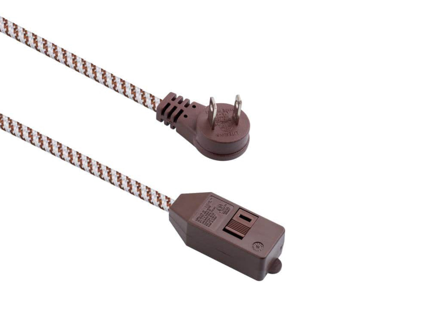 HDX 10 ft. 16-Gauge/2 Brown Braided Extension Cord (1-Pack)