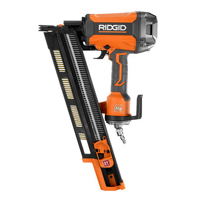 Ridgid 3-1/2 Inch Round Head Framing Nailer With Magnesium Metal Housing Damaged Box