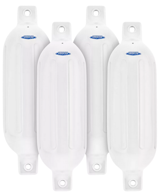 Shoreline Marine 6.5 x 23 in Promo Inflatable Fender 4 Pack