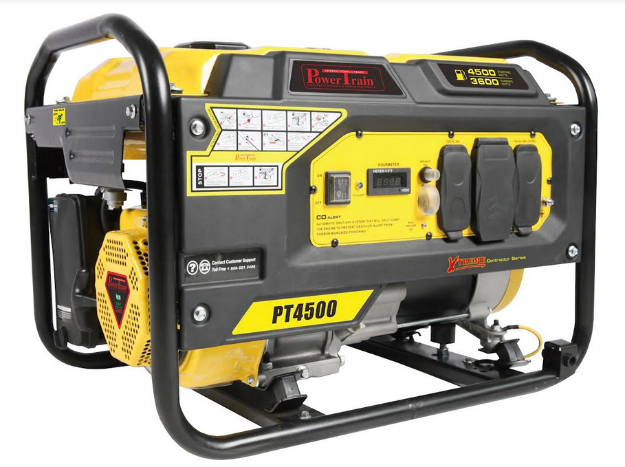 Power Train 4500 Max Watts Manual Start Portable Generator