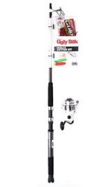 Ugly Stik 7’ Catfish Spinning Fishing Rod and Reel Catfish Combo With Tackle Kit