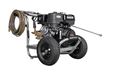 Factors Serviced Simpson Industrial Series 4400 PSI Gas  Cold Water F/S Pressure Washer w/ AAA Pump & Honda GX390 Engine