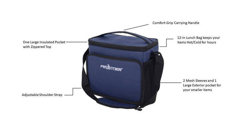 Frontier 12 Inch Thermal Insulated Lunch Bag