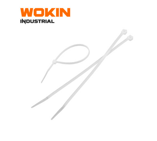 Wokin 100 Piece Nature Nylon Cable Tie 7.6x450mm