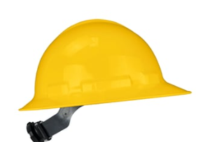 Radians Yellow Full Brim Hard Hat 6 Point Yellow