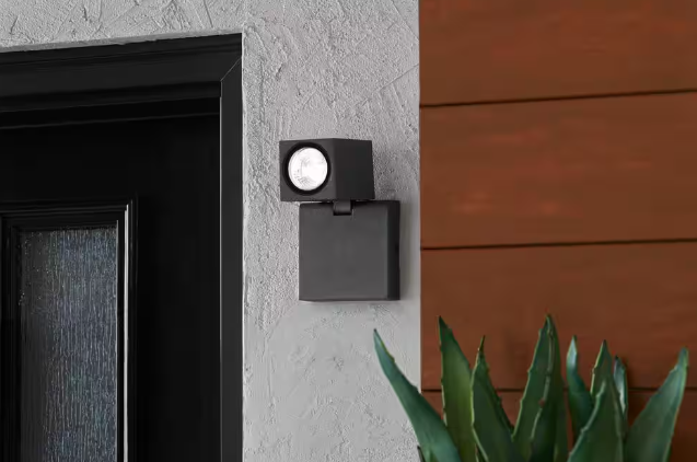 Home Decorators Collection Kearney Bronze Small Exterior LED Wall Lantern Damaged Box