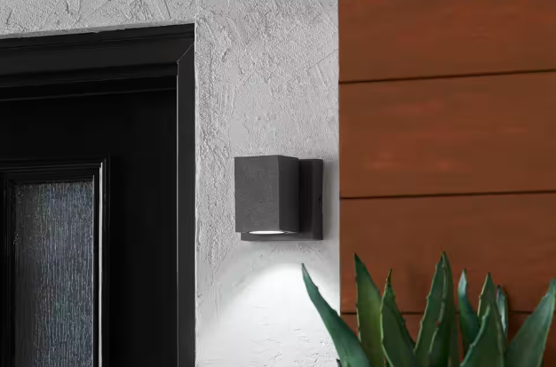 Home Decorators Collection Kearney Bronze Small Exterior LED Wall Lantern Damaged Box