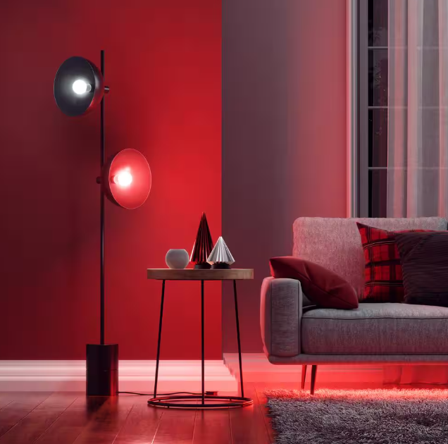 Nanoleaf Smarted By Design Essentials Indoor Matter Enabled 6.56 ft. Plug-In LED Rope Light 100V, A19 LED adjustable White & Color Bulb (2-Pack) Damaged Box