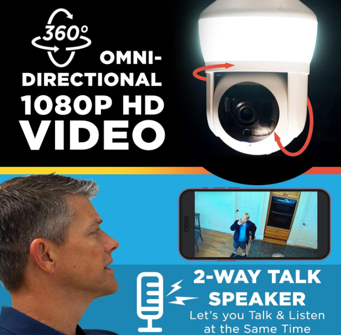 Sight Bulb Smart Camera And Light Home Security Damaged Box