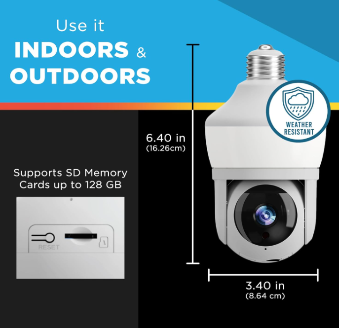 Sight Bulb Smart Camera And Light Home Security Damaged Box