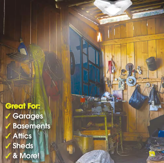 Beyond Bright 20 Watt 72 LED Lamp Lights 6500K Garage Ultra Bright Damaged Box