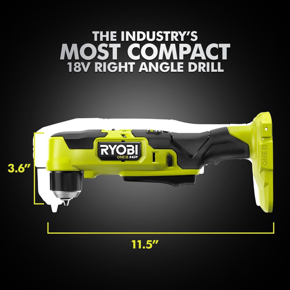Ryobi One Plus HP 18V Brushless Cordless Compact 3/8in Angle Drill (Tool Only) Damaged Box