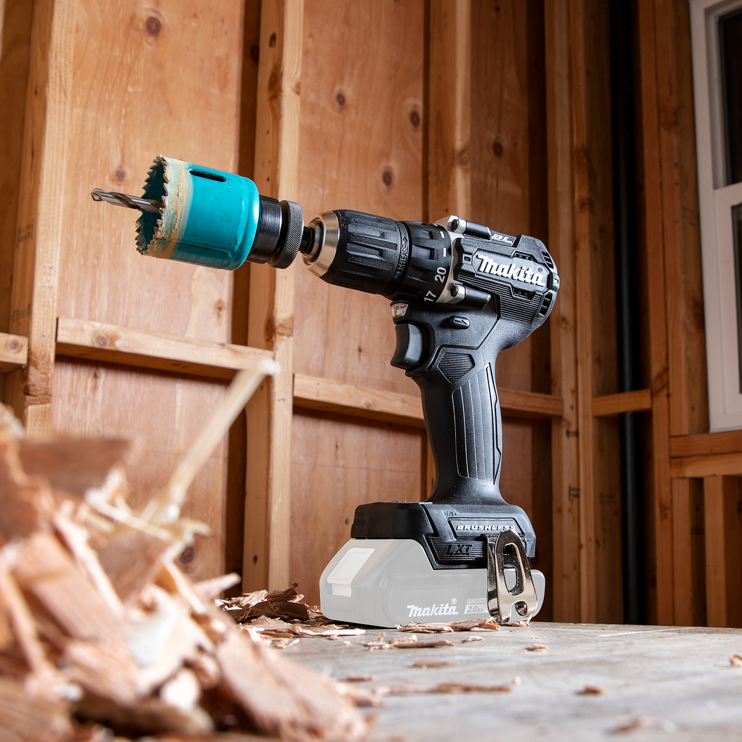 Makita 18 Volt LXT Lithium Ion Sub Compact Brushless Cordless 1/2 Inch Driver Drill Factory Serviced (Tool Only)