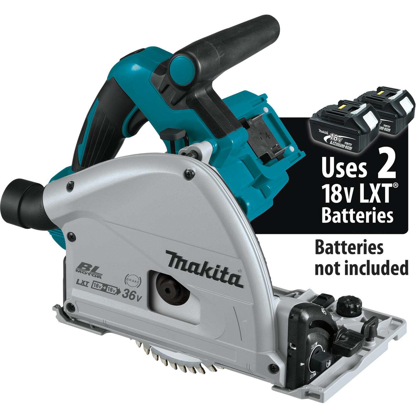 Makita 36 Volt (18V X2) Brushless 6 1/2 Inch Plunge Circular Saw Factory Serviced (Tool Only)