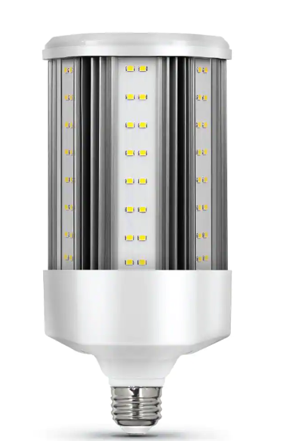 Feit Electric 400-Watt Equivalent Corn Cob E26 Base with E39 Mogul Adapter High Lumen Daylight 5000K HID Utility LED Light Bulb DAMAGED BOX