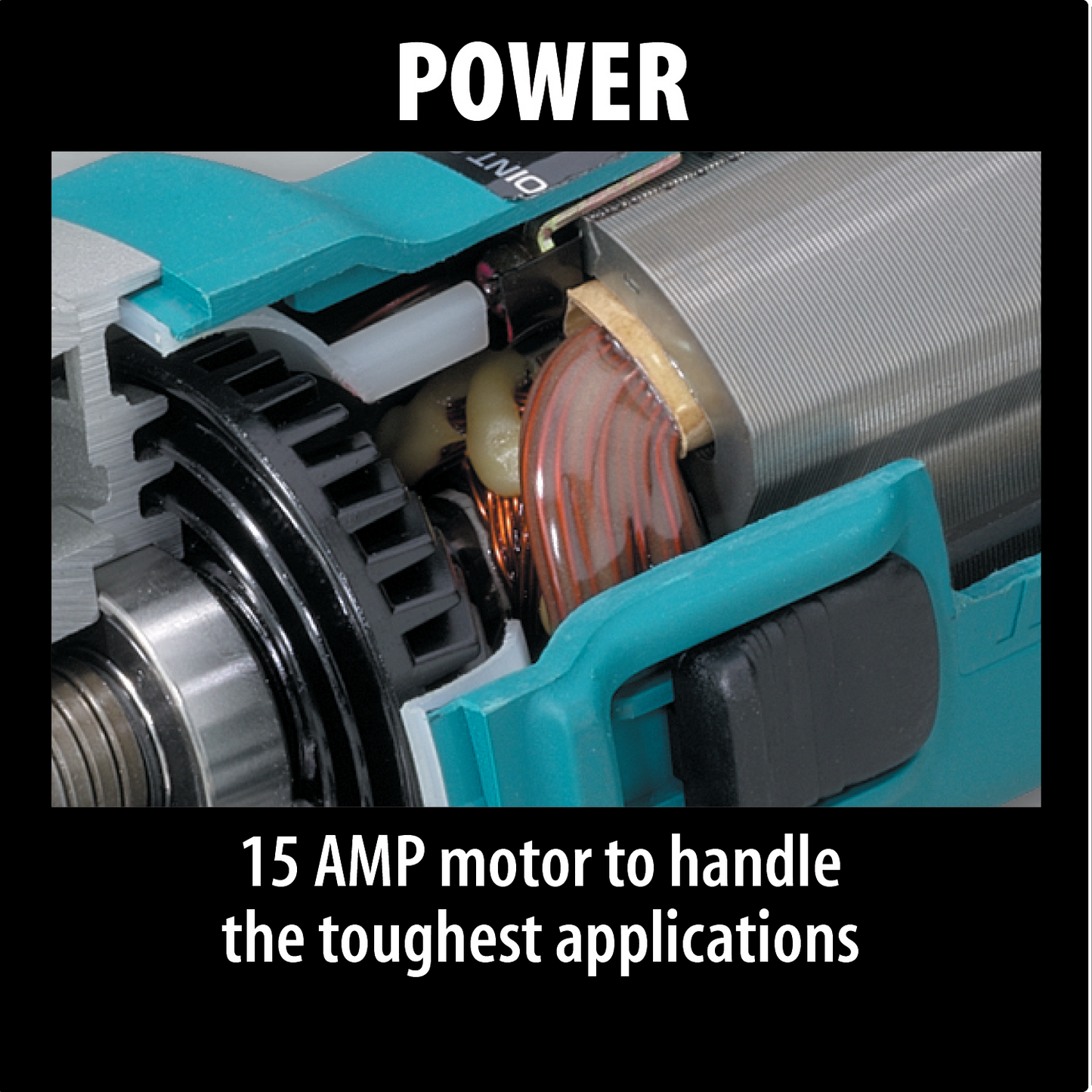 Makita 7 Inch With AC/DC Switch Angle Grinder Factory Serviced