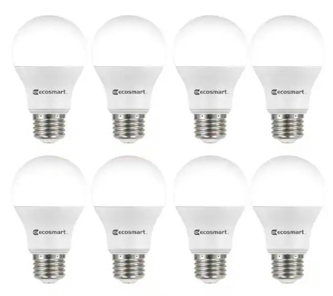 60 Watt Equivalent A19 Non Dimmable LED Light Bulb Daylight 5000