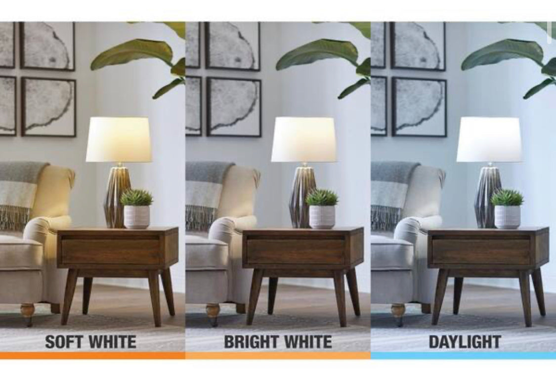 EcoSmart 40-Watt Equivalent A19 General Purpose Dimmable Clear Glass Filament Vintage Style LED Light Bulb Soft White (3-Pack) - Damaged Box