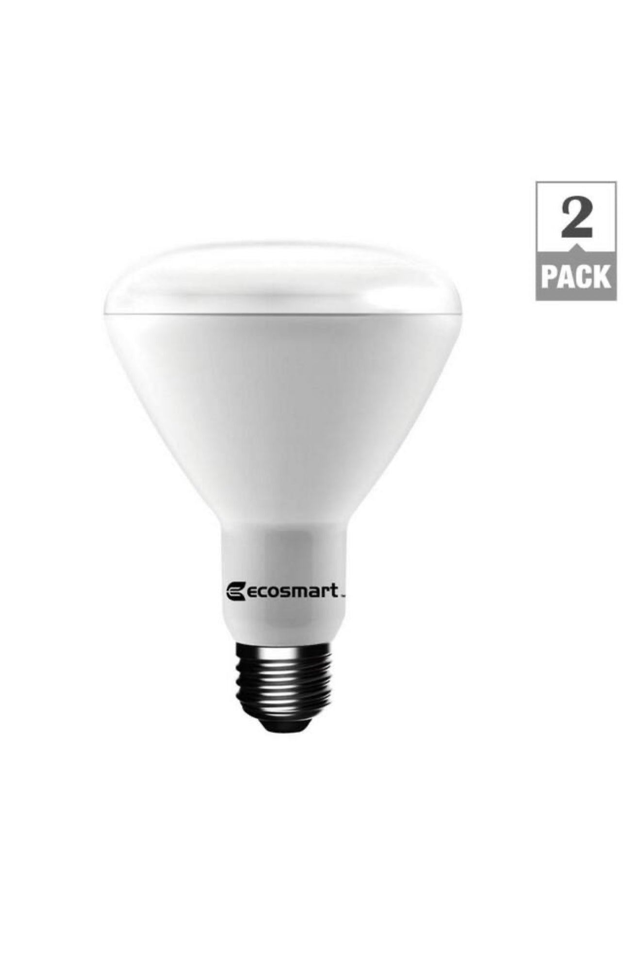 Ecosmart 75 Watt Equivalent BR30 Dimmable Energy Star LED Light Bulb Soft White (2-Pack) Damaged Box