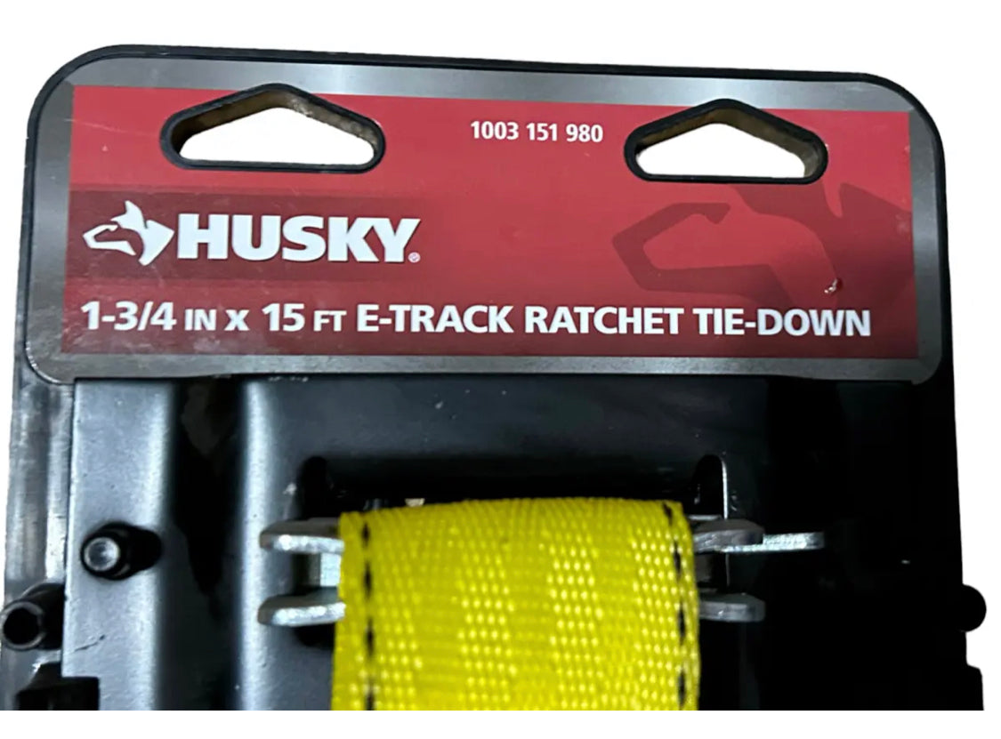 Husky Tools E-Track Ratchet Tie Down 1 3/4" x 15 Feet
