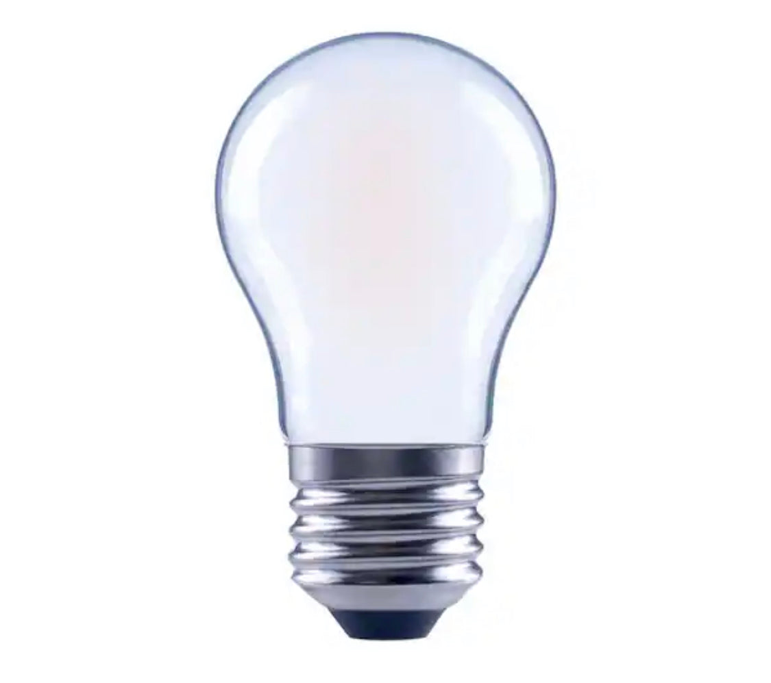 EcoSmart 60-Watt Equivalent A15 Dimmable Frosted Glass Filament LED Vintage Edison Light Bulb Bright White (3-Pack) - Damaged Box