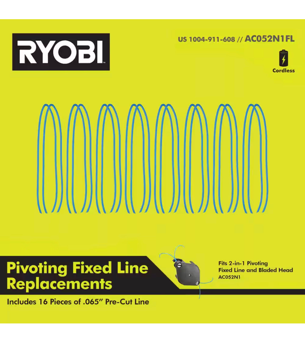 Ryobi Replacement Fixed Line for 2-in-1 String Head