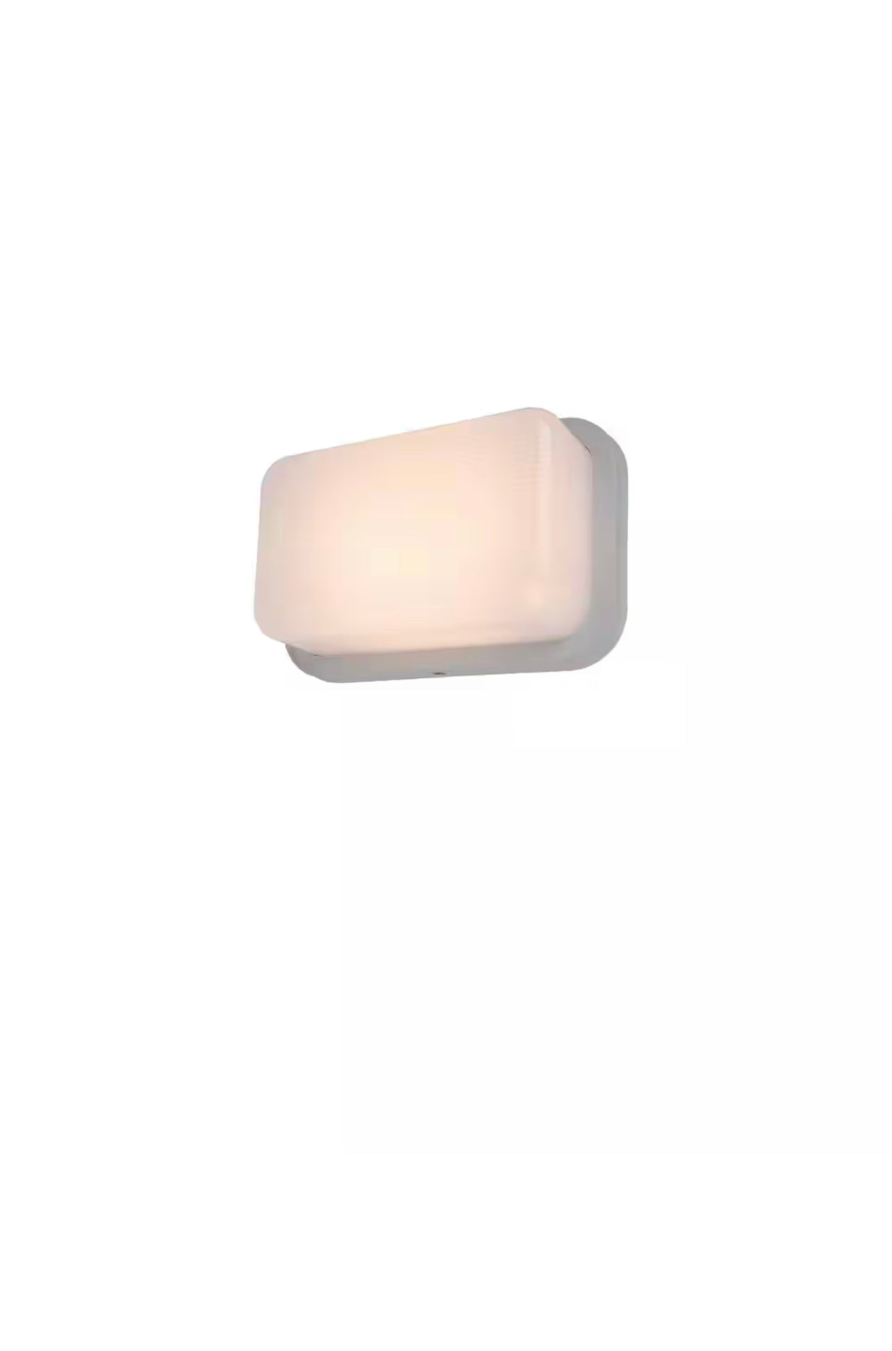 Lutec Coastal Hatteras White Outdoor Integrated LED Bulkhead Wall Lantern Damaged Box