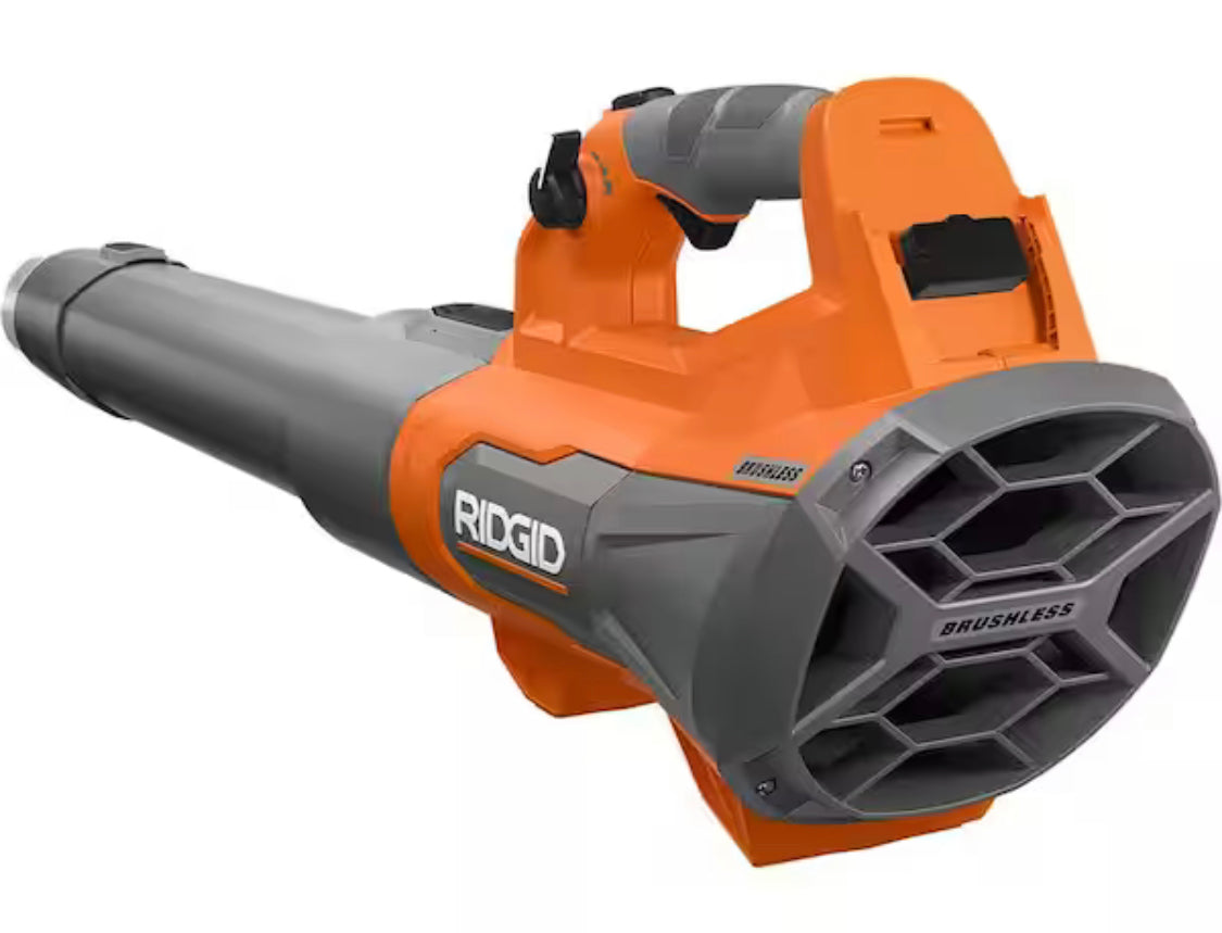 RIDGID 18V Brushless 130 MPH 510 CFM Cordless Battery Leaf Blower (Tool Only) - Damaged Box